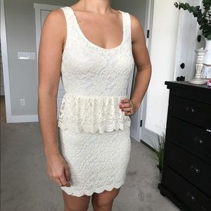 Winter white dress